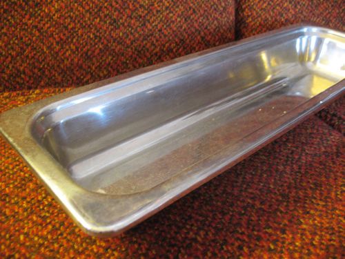 Vollrath 823080  s/s 3 qt. steam table pans 21 x 6 -1/2 x 2-3/4  lot of 6 for sale