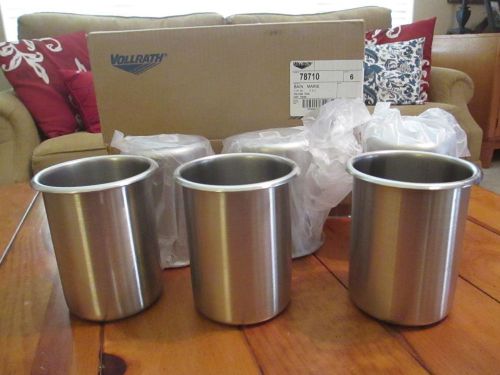 Vollrath Bain Marie 1.25 Quart (1.2 L) Stainless Steel -Lot of 6 &#034;BRAND NEW&#034;
