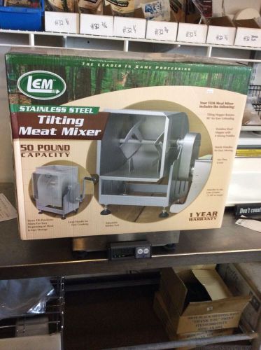 LEM S/S Tilting Meat Mixer 50 LB Capacity New in Box