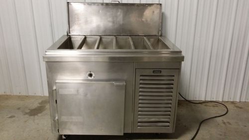 Kairak 48&#034; self contained refrigerated pan chilling prep table stainless steel for sale