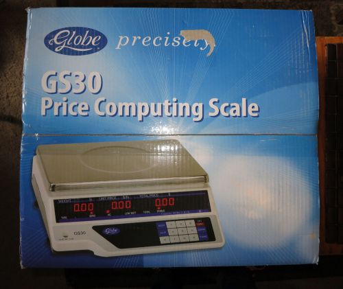 Globe Digital Price Computing Scale. New in Box. Model GS30. 30 Lb. Capacity