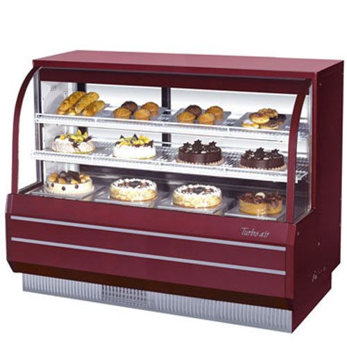Turbo TCGB-60-CO Display Case, Curved Glass, Bakery, Dual Dry and Refrigerated,