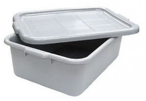 Adcraft DB7-1520GY Gray Heavy Duty Plastic Dish Box