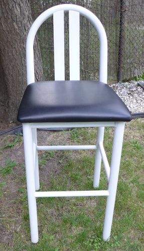 10 White Metal Bar Stools. Heavy duty. Made in USA. (Local pick-up only)