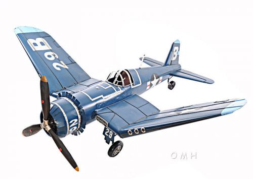 XL 1:12 Scale Vought F4U Corsair Metal Model 41&#034; WWII Aircraft Airplane Decor