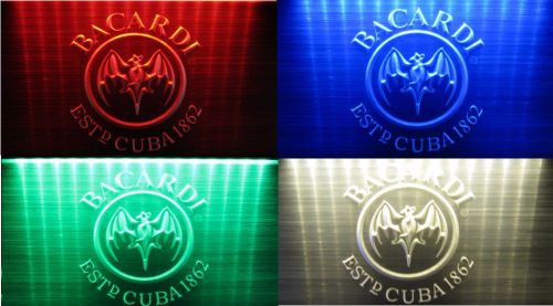 Bacardy Rum LED Logo for Beer Bar Pub Pool Billiards Club Neon Light Sign