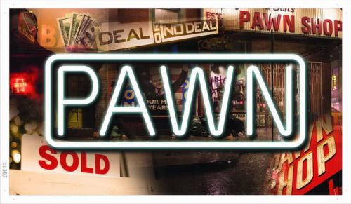 ba367 Pawn Shop Display Lure Banner Shop Sign