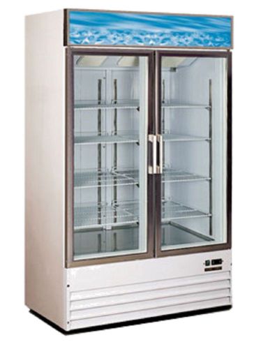 Metalfrio d768bm2f new 2 glass door display freezer frozen food merchandiser! for sale