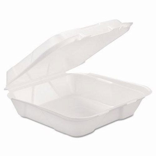 1 Compartment Foam Hinged Containers, 200 Containers (GEN HINGEDL1)