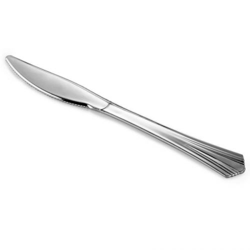 100 Plastic silver KNIFE Looks Like Silverware cutlery