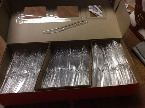 DAILY CHEF CLEAR CUTLERY KNIVES - NEW - 225+ - (FOOD, CRAFTS, ETC.)