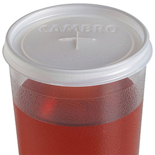 Cambro disposable lid fits 9.8 oz. colorware tumbler, 1000pk translucent cl950p for sale