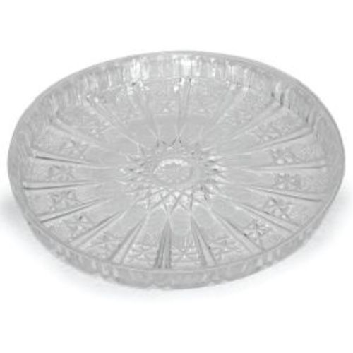 Pastries Cake Tray 11&#034; Round Crystalware Royal Industries NC 110 CLR-Set of 12