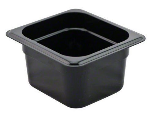 NEW Cambro 64CW-110 4-Inch Camwear Polycarbonate Food Pan  Size 1/6  Black