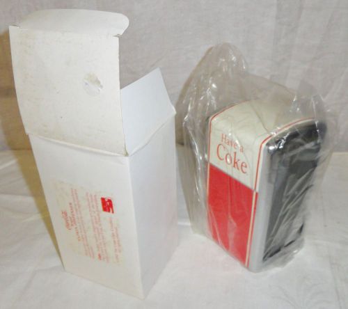 NEW &#039;Have A Coke&#039; Napkin Dispenser Holder Vintage Retro Nostalgia Diner Red MIB