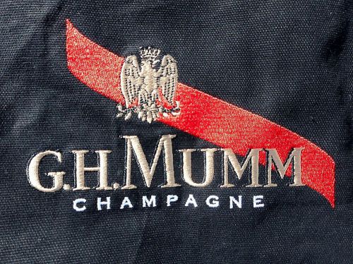 MUMM Champagne Bartender Waiter Sommelier Black Apron