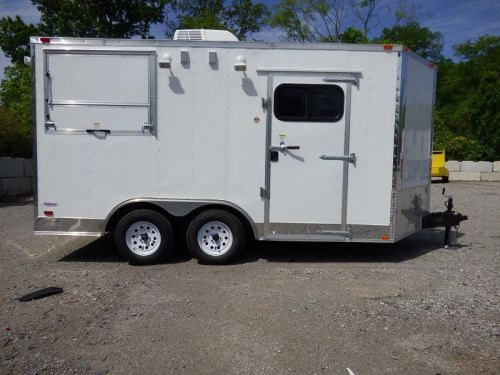 Concession trailer 8.5&#039;x14&#039; white - vending food catering event for sale