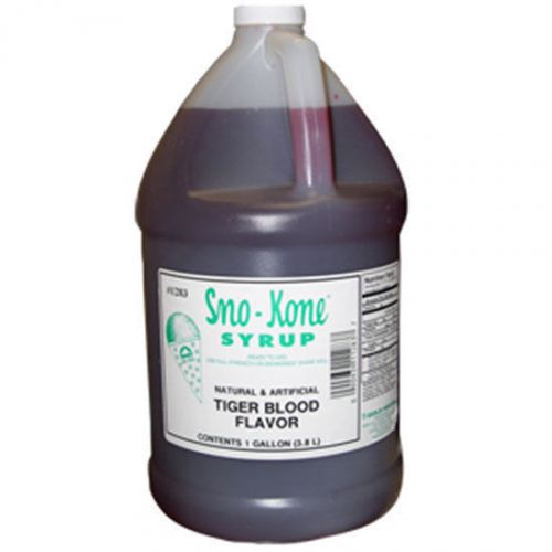 SNOW CONE SHAVED ICE SYRUP 1 cs (6, 1/2 gallons) 1454 TIGER BLOOD FLAVOR RTU