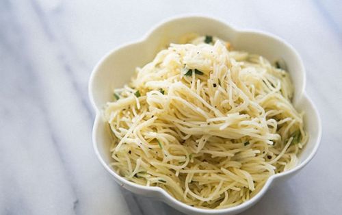 Angel Hair Pasta with Garlic, Herbs, and Parmesan Recipe