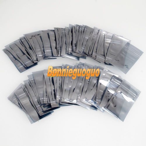 100 Static Shielding Bag Reclosable ziplock ESD Anti Static 60*90mm~free shiping