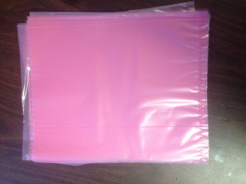 New Lot of 100 Anti-static Bags 10&#034; x 12&#034; 2 Mils Pink Poly Bag Open Ended