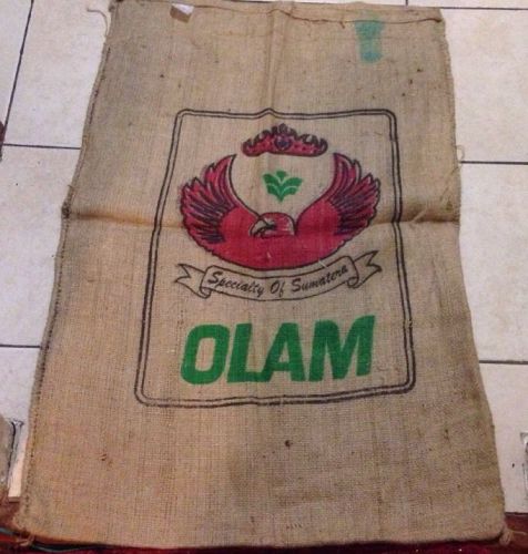 Food Grade Jute Bag speciality of sumatera OLAM 42&#034;X28&#034; multiple use bag.etc