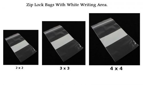 2X2,3X3,4X4 Zip Lock Bags Resealable Bags Crafts Jewelry Parts Plastic ZIP 2 mil