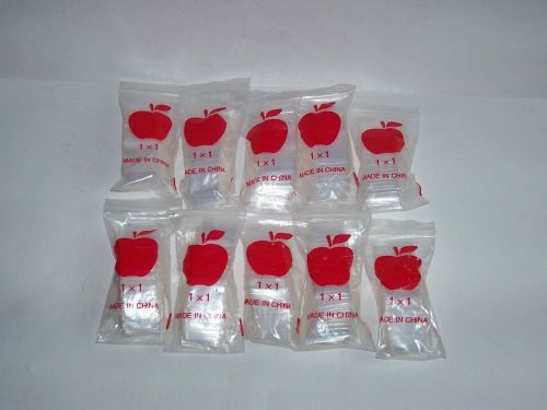 1000 1&#034; by 1&#034; Ziplock Reclosable Jewelry Coin Bags