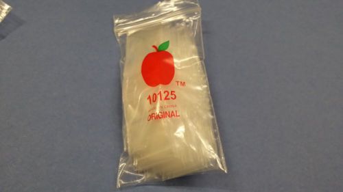 Bag 10125 Apple 100 Mini Ziplock Bags Baggies Tiny Plastic Jewlery Coin Dime