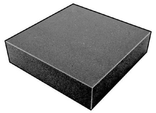 Open cell 200100 pu foam sheet, 2&#034;thk, 24&#034;w, 24&#034;l, charcoal, plain backing for sale