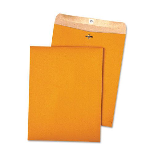 100% Recycled Brown Kraft Clasp Envelope, 10 x 13, Brown Kraft, 100/Box