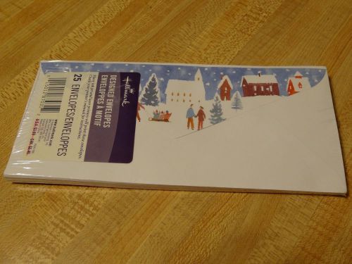 Hallmark Holiday Designed Envelopes 1 pack - 25 envelopes (9&#034; x 4&#034; size)