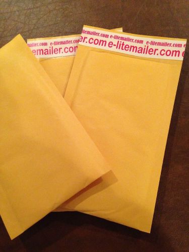 #000 4x7 KRAFT BUBBLE MAILERS PADDED ENVELOPE 9ct Lot