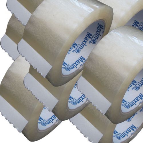 Lot of 8 rolls Commercial Grade Packing, Shipping Tapes 3&#034; x110 YDS Clear 1.8MIL
