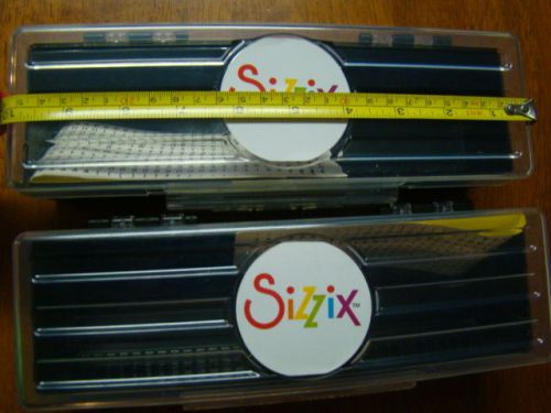 Sizzix Sizzlits Accessory - 2 Plastic Storage Case for Decorative Strip Dies New