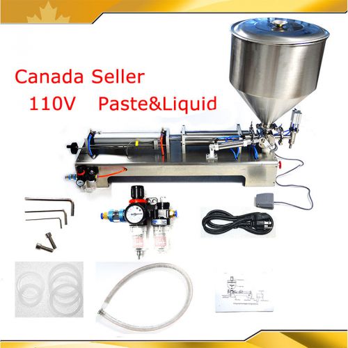 Pneumatic dual-use paste liquid cream  filling machine  80-1000ml  chilli sauce for sale