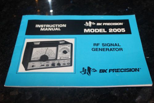 BK Precision RF Signal Generator Model 2005 Instruction Manual