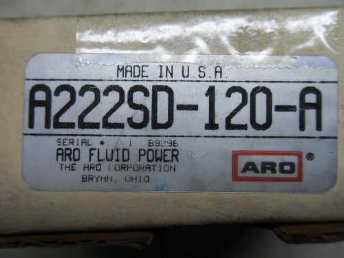 (d4) 1 nib aro fluid power a222sd-120-a 2 position stacking solenoid valve for sale