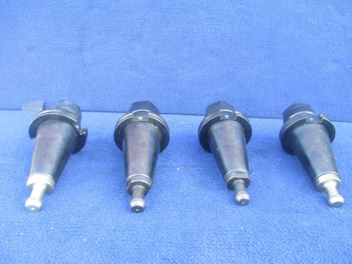 #T22 Lot of 4 TSD Universal #100 CAT 50 Collect Chuck CNC Flange Tool Holder