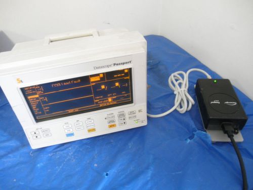 Datascope Passport 5L Patient Monitor ECG SPO2 with Power Supply ~(S8165)