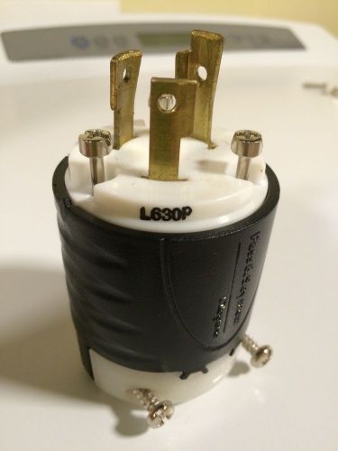 Pass &amp; seymour l630p connector, power entry, plug, 30a, 250v, legrand *excellent for sale
