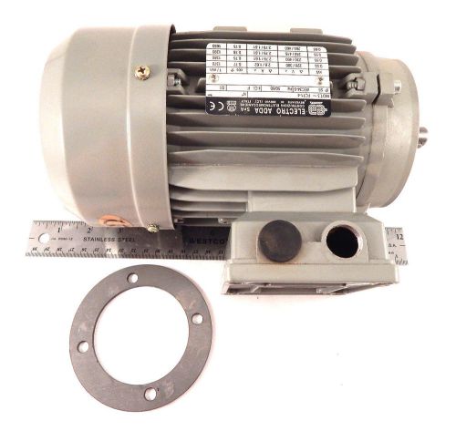 Motor, Spin Filter, 0.75 HP, 220-240V/60/3,Electro Adda FC71.4.B5,Stock 492-016