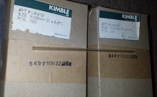 Kimble Glass Tube 5.0 mm od 3.00mm id x 1mm wall x 6.5 inches length