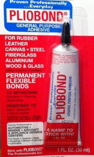 Pliobond general purpose adhesive  1 oz  tube fiberglass wood glass canvas steel for sale