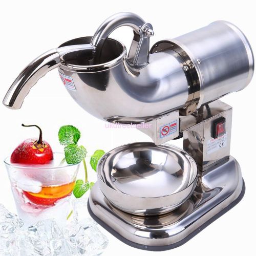 200W Electric Ice Shaver Snow Cone Maker Crusher Stainless Machine Shaving blade