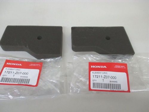 2 pack genuine honda 17211-z07-000 air cleaner element eb2000i eu2000i oem for sale
