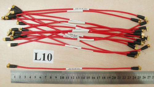 Lot of 17 Semi-Rigid Cables 24.5 cm, with Connectors