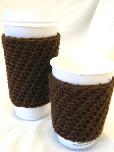 Brown tall coffee cup sleeve mug huggie fits styrofoam 8 or 12 oz size cups nwot for sale
