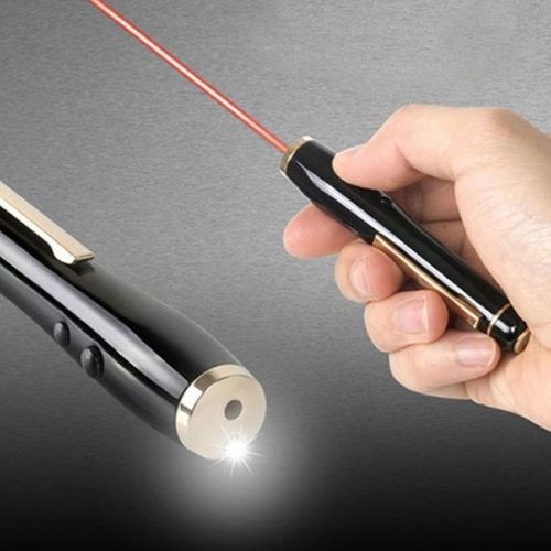 3m lp-6100f 2-in-1 laser beam pointer red light pen 650nm &amp; led white light for sale