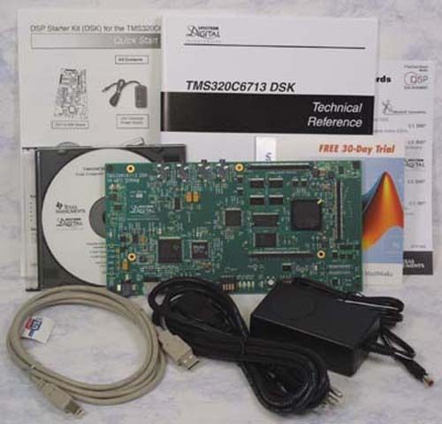 Spectrum digital tms320c6713 dsp starter kit (dsk),  w/ textbook &amp; workshop cd for sale